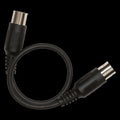 MIDI CABLE, 12", 5-PIN TO 5-PIN WITH MOLDED CONNECTOR SHELLS