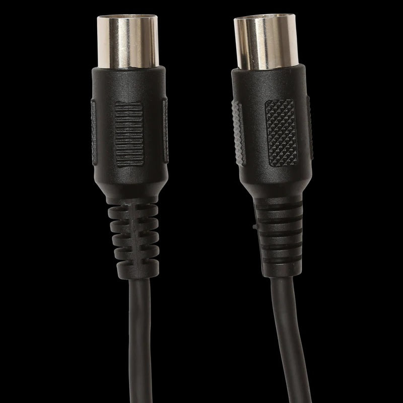 MIDI CABLE, 12", 5-PIN TO 5-PIN WITH MOLDED CONNECTOR SHELLS